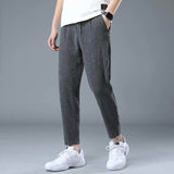 Men Pants Summer plus Size Cotton Linen Linen Pants Loose Men's Casual