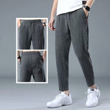 Men Pants Summer plus Size Cotton Linen Linen Pants Loose Men's Casual