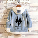 Comic Denim Jacket Anime Knight Coat Jacket Men and Women