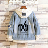 Comic Denim Jacket Anime Knight Coat Jacket Men and Women
