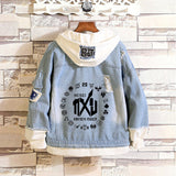 Comic Denim Jacket Anime Knight Coat Jacket Men and Women