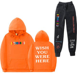 Travis Scott Astroworld Hoodie & Pant 2 Piece Set Sweatshirt Suit Men and Women Sports Suit