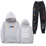 Travis Scott Astroworld Hoodie & Pant 2 Piece Set Sweatshirt Suit Men and Women Sports Suit