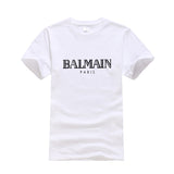 T Shirt Balmain Summer Fashion Brand Printed Men's and Women's Casual Cotton Short-Sleeved T-shirt