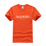 T Shirt Balmain Summer Fashion Brand Printed Men's and Women's Casual Cotton Short-Sleeved T-shirt