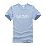 T Shirt Balmain Summer Fashion Brand Printed Men's and Women's Casual Cotton Short-Sleeved T-shirt