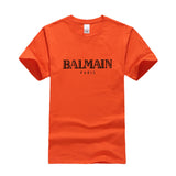 T Shirt Balmain Summer Fashion Brand Printed Men's and Women's Casual Cotton Short-Sleeved T-shirt