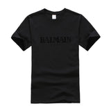 T Shirt Balmain Summer Fashion Brand Printed Men's and Women's Casual Cotton Short-Sleeved T-shirt