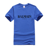 T Shirt Balmain Summer Fashion Brand Printed Men's and Women's Casual Cotton Short-Sleeved T-shirt