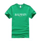 T Shirt Balmain Summer Fashion Brand Printed Men's and Women's Casual Cotton Short-Sleeved T-shirt