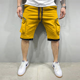 Men Sports Flex Shorts Summer Pocket Casual Shorts