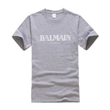 T Shirt Balmain Summer Fashion Brand Printed Men's and Women's Casual Cotton Short-Sleeved T-shirt