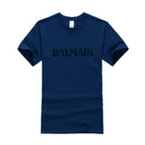 T Shirt Balmain Summer Fashion Brand Printed Men's and Women's Casual Cotton Short-Sleeved T-shirt