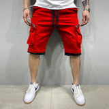 Men Sports Flex Shorts Summer Pocket Casual Shorts