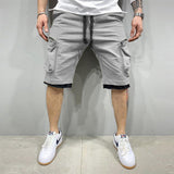Men Sports Flex Shorts Summer Pocket Casual Shorts
