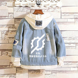 Comic Denim Jacket Anime Knight Coat Jacket Men and Women
