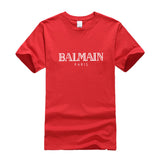 T Shirt Balmain Summer Fashion Brand Printed Men's and Women's Casual Cotton Short-Sleeved T-shirt