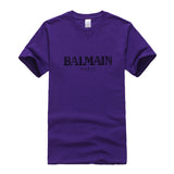 T Shirt Balmain Summer Fashion Brand Printed Men's and Women's Casual Cotton Short-Sleeved T-shirt