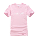 T Shirt Balmain Summer Fashion Brand Printed Men's and Women's Casual Cotton Short-Sleeved T-shirt