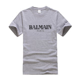 T Shirt Balmain Summer Fashion Brand Printed Men's and Women's Casual Cotton Short-Sleeved T-shirt