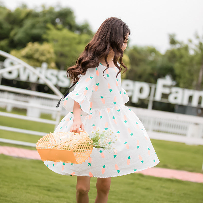 Girls Dress Summer Short Sleeve Children Princess Dress Girl Dresses