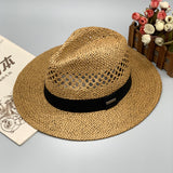 Cowgirl Hats Hand-Knitted Pattern Hollow Billycock Fedora Hat