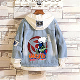 Comic Denim Jacket Men's and Women's Casual Loose Denim