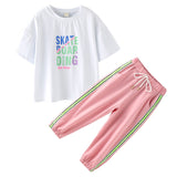 Summer Suit Short Sleeve Two-Piece Girl's 2 Piece Set