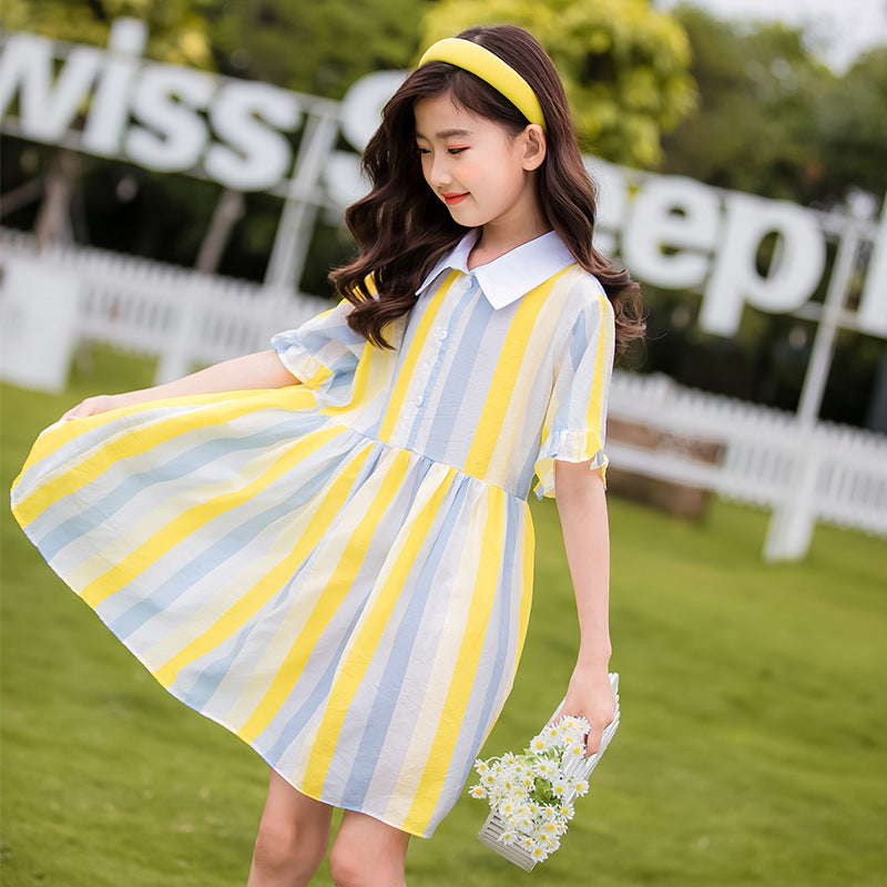 Dress Summer Shirt Short Sleeve Princess Dress Girl Dresses