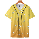Baggy Baseball Jersey Anime Baseball Shirt Short Sleeve T-Shirt