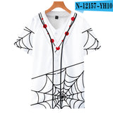 Baggy Baseball Jersey Anime Baseball Shirt Short Sleeve T-Shirt