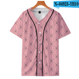 Baggy Baseball Jersey Anime Baseball Shirt Short Sleeve T-Shirt