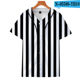 Baggy Baseball Jersey Anime Baseball Shirt Short Sleeve T-Shirt