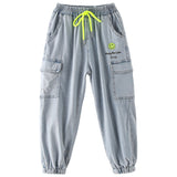 Girls' Jeans Autumn Children's Loose Trousers Overalls Children Girl Pants