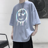 Smiley Face T Shirt Reflective T-shirt