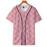 Baggy Baseball Jersey Anime Baseball Shirt Short Sleeve T-Shirt