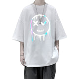 Smiley Face T Shirt Reflective T-shirt