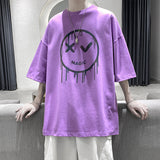 Smiley Face T Shirt Reflective T-shirt