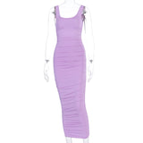 Victoria Beckham Dresses Autumn And Winter Solid Color Sleeveless Slim Fit