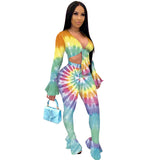 See through Pants Suit Printing Suit Sexy Nightclub