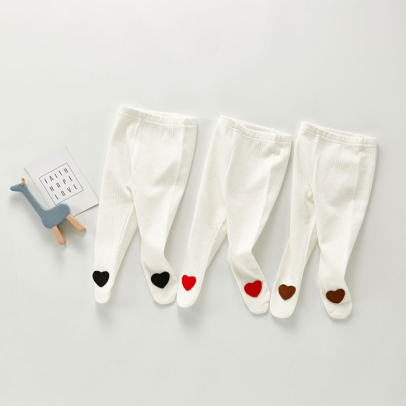 Autumn Pants Baby White Base Pantyhose Leggings