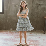 Children's Clothing Girls' Dress Floral Skirt Summer Sleeveless Cake Dress Children GIRL'S Summer Dress