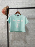 T Shirt Balmain Spring/Summer Letter Loose All Cotton Short T-shirt