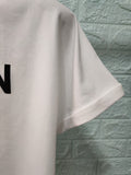 T Shirt Balmain Spring/Summer Flocking Letter Cotton Batwing Sleeve round Neck Loose Short Sleeves T-shirt