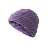 Toboggan Hat Autumn Winter Retro Dome Thermal Knitted Hat