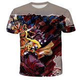 JoJo's Bizarre Adventure Dressing 3D Printing Fashion Short Sleeve T-shirt