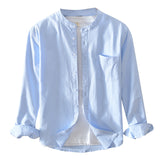White Work Shirts Spring and Autumn Men's Cotton Long Sleeve Men's Shirt