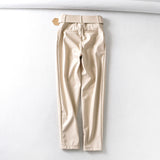 Brown Leather Pants Autumn And Winter High Waist Velvet Padded Faux Leather Pants For Women