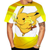 Men and Women Pokemon Pikachu T Shirt Pikachu Pikachu T-shirt