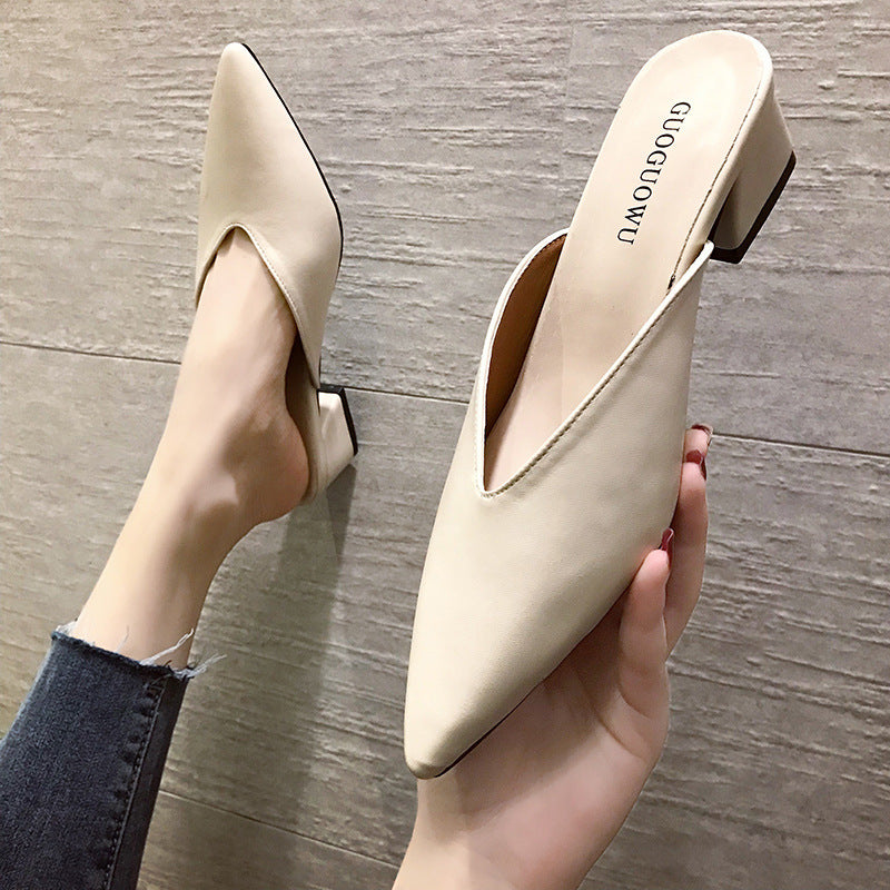 Nude Strappy Block Heels Chunky Heel Sandals
